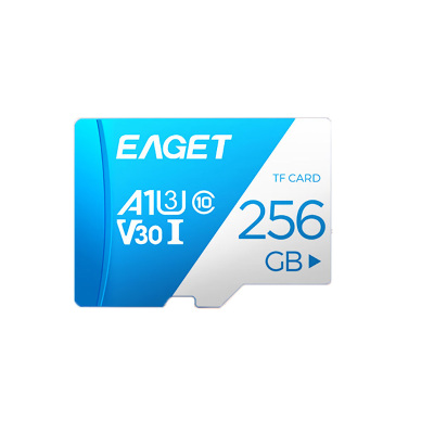 忆捷(EAGET)256GB TF 存储卡U3 C10 V30 4K 大容量视频行车记录仪/监控摄像内存卡 高速耐用