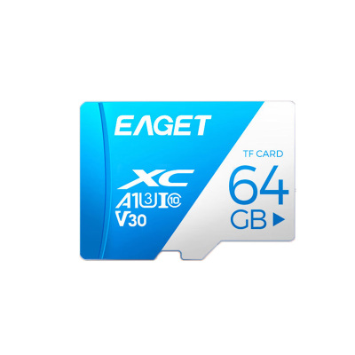 忆捷(EAGET) TF(MicroSD)存储卡 FAT32 小米360监控摄像头行车记录仪内存卡 监控 64G