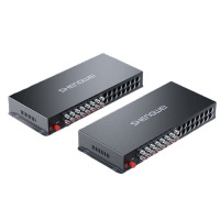 胜为(shengwei)莲花头音频光端机 工程级 光纤转换器 8路双向FC单模单纤音频延长器DGDJ08AA