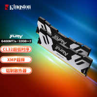 金士顿 (Kingston) FURY 64GB(32G×2)套装 DDR5 6400 台式机内存条 Renegade叛