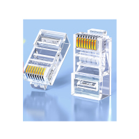 胜为(shengwei)六类水晶头6类千兆网络网线接头 RJ45工程级电脑网线连接器 Cat6水晶头镀金100个