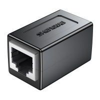 胜为(shengwei) 网线转接头 对接头千兆屏蔽网络延长连接头 RJ45网线直通头水晶头双通5/6类网线通用 黑CSH-810G