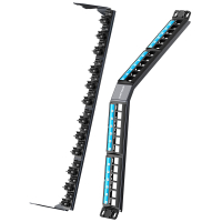 胜为超五类六类七类非屏蔽配线架24口 网络配线架网线模块机柜理线架 角型配线架非屏蔽空架 CNDF024J