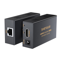 胜为 HDMI延长器50米 HDMI转RJ45网口转换器 单网线网络高清传输信号放大器 发射器+接收器DH1050AB