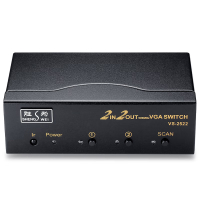 胜为(shengwei)VGA二进二出切换器 带遥控 2进2出视频分配器共享器 高清显示器共享器 VS-2522