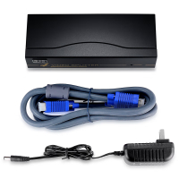 胜为(shengwei)VGA一分四分配器 4口配原装线 500MHZ电视电脑屏幕转换视频分频 VS-5004