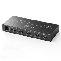 秋叶原(CHOSEAL)HDMI分配器 一分四 1进4出4K高清视频分屏器 笔记本电脑电视盒子接显示器兼容一分二/三 QS9401