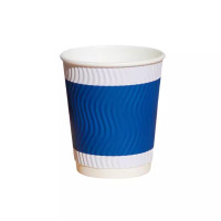 瓦楞纸杯12A-350ml 100只/包 红色