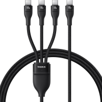 倍思充电线三合一Type-C数据线苹果C to 2C快充100W一拖三适用车载充电器线iPhone16/15手机华为小米