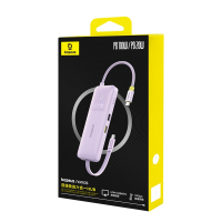 倍思Type-C双线扩展坞Nomos充电器拓展坞 USB3.2分线器HDM转接头4K转换器适用苹果Mac华为电脑车载