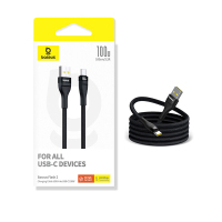 倍思苹果15/16充电线Type-C数据线100W适用华为荣耀6A线USB快充iphone15ProMax手机连接线1米