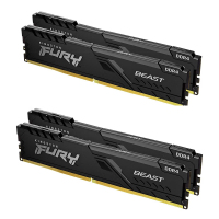 金士顿(Kingston)FURY 64GB(16G×4)套装 DDR4 2666 台式机内存条 骇客神条