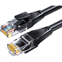 毕亚兹 单屏蔽六类网线 CAT6类千兆高速8芯双绞 工程家用 电脑宽带 监控 电脑网络跳线成品网线 50米