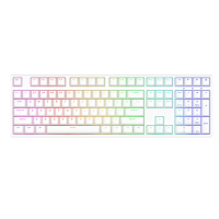 ikbc Z108混光白色 有线机械键盘电竞游戏键盘混色背光 108键红轴