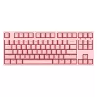 ikbc W200无线键盘机械键盘无线cherry机械键盘粉色办公游戏樱桃键盘87键粉色红轴
