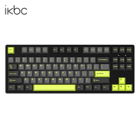 ikbc C200键盘cherry轴樱桃键盘机械键盘电脑办公游戏键盘暗夜青柠87键有线红轴