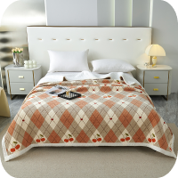 雪芙绒印花床盖 200x230cm