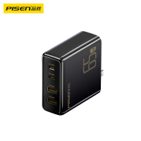 品胜65W氮化镓充电器苹果16promax多口插头适用PD45W快充iPhone1514手机联想华为小米笔记本黑色
