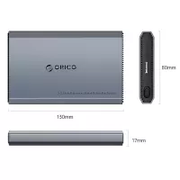 奥睿科(ORICO)移动硬盘盒2.5英寸USB3.0SATA串口机械/SSD固态硬盘笔记本电脑拆机台式机全铝 DD25