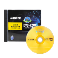 錸德(RITEK)DVD-R空白光盘 ISO/IEC16963 档案级标准认证 16X原装4.7G单片盒装
