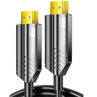 毕亚兹 光纤HDMI线 2.0版 4K/60Hz高清线 电脑机顶盒连接电视投影仪显示器工程装修连接线 21米