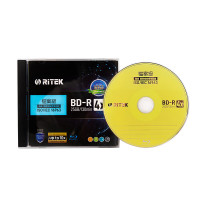 錸德(RITEK)BD-R 蓝光光盘 ISO/IEC16963 档案级标准认证 空白光盘6x 原装25G 单片盒装