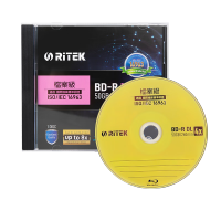 錸德(RITEK)BD-R DL蓝光光盘 ISO/IEC16963 档案级标准认证 空白光盘6x 原装50G 单片盒装