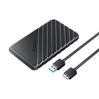 奥睿科(ORICO)移动硬盘盒2.5英寸USB3.0 SATA串口台式机笔记本外置盒固态机械SSD硬盘盒子 黑25PW1