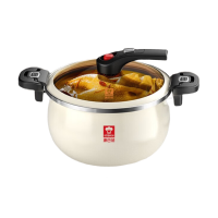 康巴赫(KBH) 珐琅锅汤锅 微压搪瓷锅精铁锅易洁不沾炖煮锅电磁炉燃气灶通用 白色 26cm 6.5L KGF-T65W