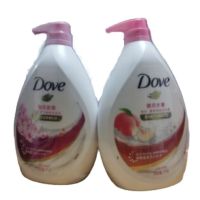 多芬(Dove)清爽滋养沐浴乳套装樱花1kg+白桃1kg 美白润肤