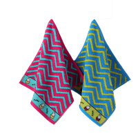 金号米菲联名款小毛巾纯棉方巾擦手巾儿童毛巾2条装 06FA0026A