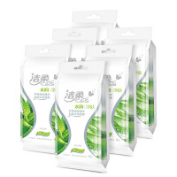 洁柔湿巾 水润净肤湿巾10片独立装*6包 芦荟保湿精华 温和无刺激