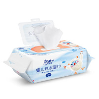 洁柔婴儿湿巾80片EDI婴儿纯水湿巾 大规格阿尔卑斯冰川水母婴专用