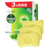 露(Dettol)健康香皂115g松木清新3块装 抑菌除螨99%