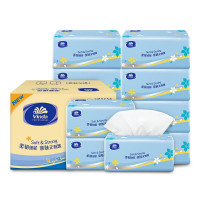 维达抽纸3层140抽*20包S码 客厅办公室酒店天然无香软抽 整箱