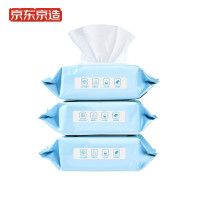 京东京造 私护卫生湿巾抑菌洁阴80片*3包 卫生私护抑菌免洗湿巾