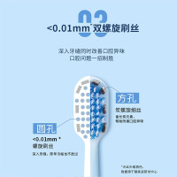 舒客[肖战同款]宽头软毛牙刷 双螺旋刷丝深洁护龈2支X2高效洁净抗敏