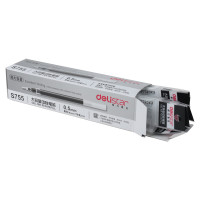 得力S755大容量中性笔芯0.5mm子弹头10支/盒*2盒