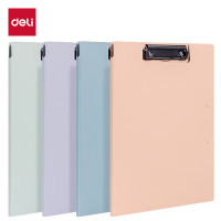 得力PE119乐素发泡PP双夹折页板夹(混)(个)24个/箱