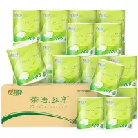 心相印 茶语丝享 100克20粒装四层卷筒卫生纸 BT3220(箱装)