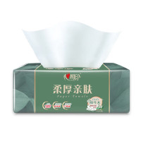 心相印 商用柔厚亲肤 三层100抽塑装纸面巾3包*1提*3 3DT100(包装)