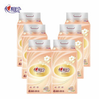 心相印 抽纸经典系列120抽三层塑装纸面巾*6提 6DT24200(4包装)