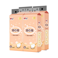 心相印 抽纸经典320抽4提四层悬挂式提装面巾纸 DT30320 (电商箱装)