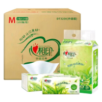 心相印 抽纸茶语经典系列152抽三层塑装纸面3包*24提(M码)DT3200(箱装)