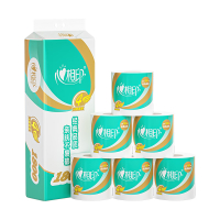 心相印 四层卷筒卫生纸180克*10粒*6提装 6BT810(提装)