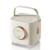 小熊 电热饭盒 DFH-C12W3 1.2升双层不锈钢可插电蒸煮保温饭盒 便携热饭神器