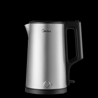 美的(Midea) 电热水壶HP1706 双层防烫 不锈钢家用烧水壶1.7升容量长效保温开水壶泡茶自动断电