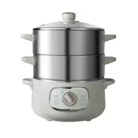 小熊 电蒸锅 蒸蛋器 蒸锅电 电火锅 多用途锅 蒸包子锅电煮锅三层大容量 DZG-D80G5