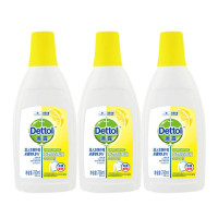 滴露Dettol 衣物除菌液2.25L 高效杀菌除螨 配合洗衣液消毒液使用 内衣内裤一起洗 清新柠檬 750ml*3瓶