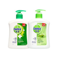 滴露Dettol 健康抑菌洗手液 抑菌99.9% 易冲洗 男士女士通用 呵护全家 经典松木500g+植物呵护500g